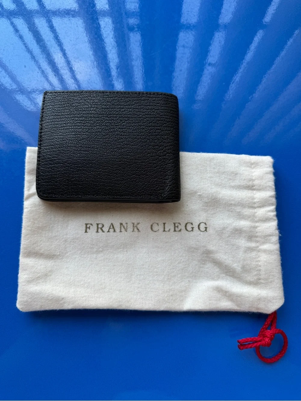 Frank Clegg Chèvre Leather Black Bifold Wallet